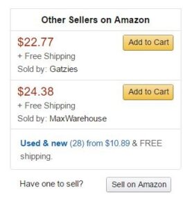 Other Sellers on Amazon-Buy Box